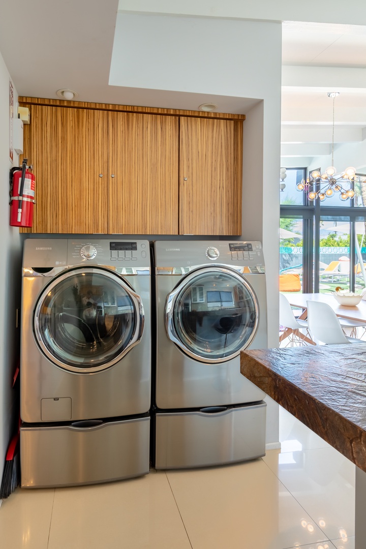 Laundry conveniently in your home