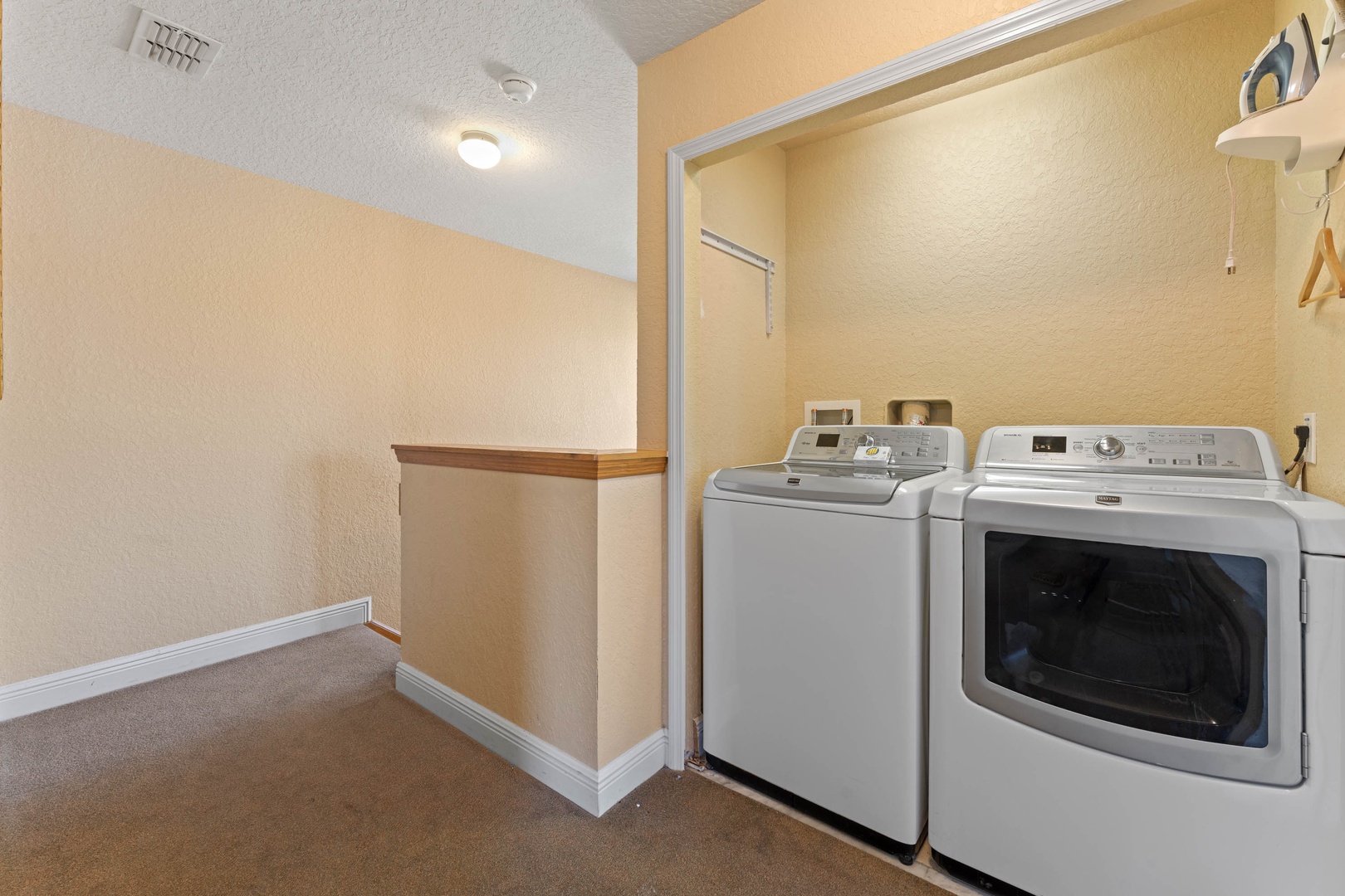 Private laundry is available for your stay on the 2nd floor