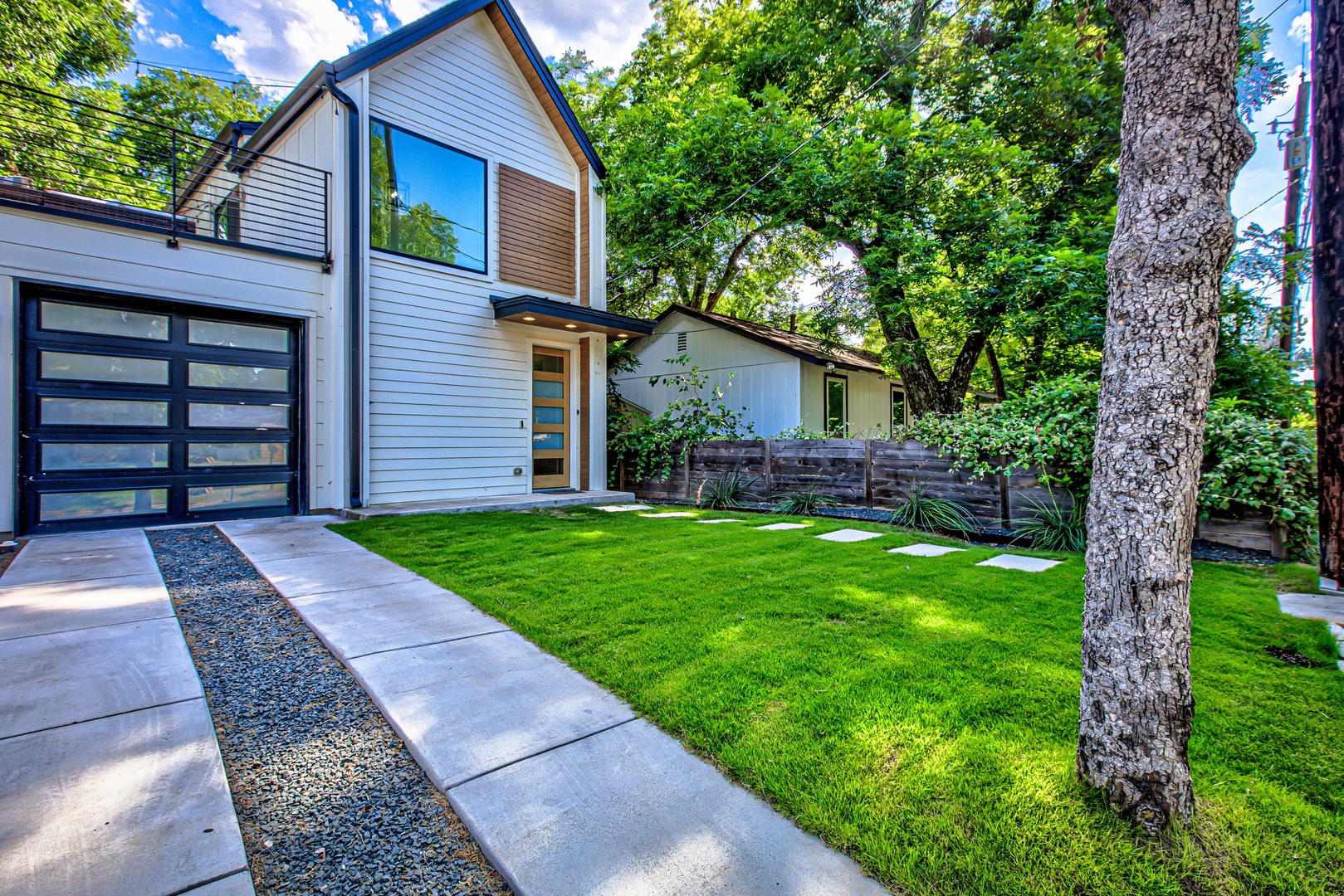 Front exterior and driveway