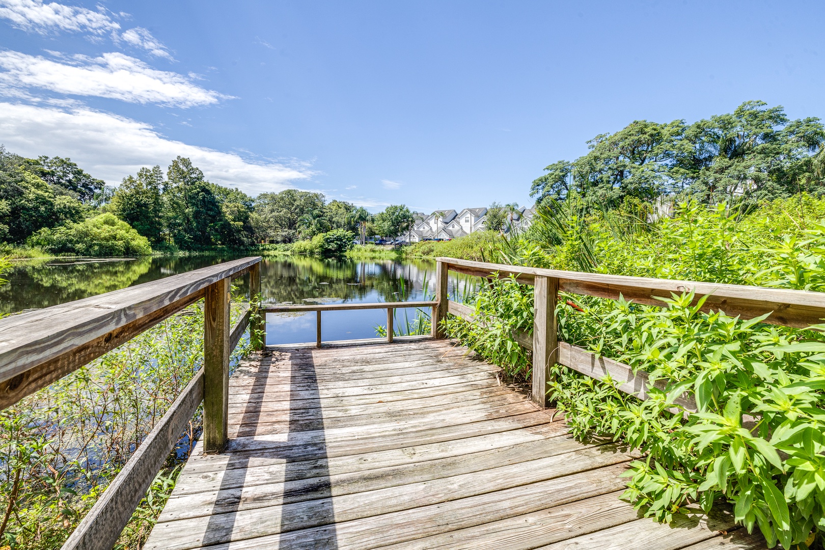 Waterside serenity is just a short stroll away