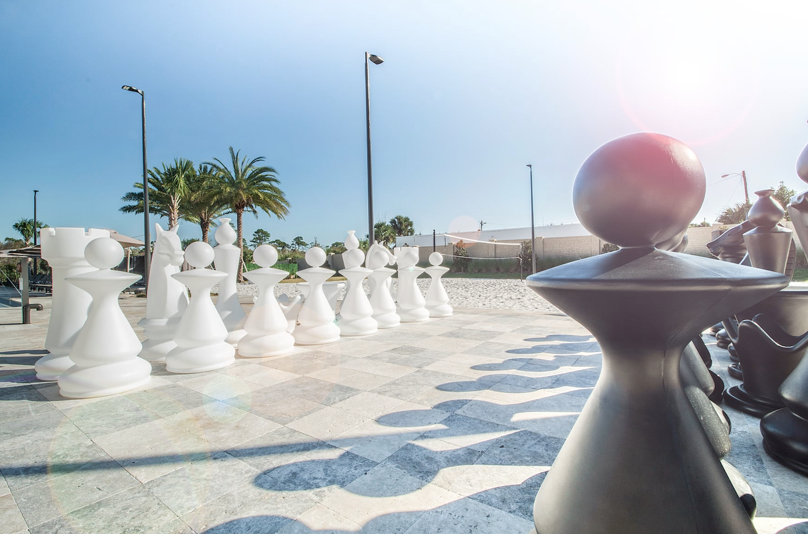 Magic Village Resort giant chess board