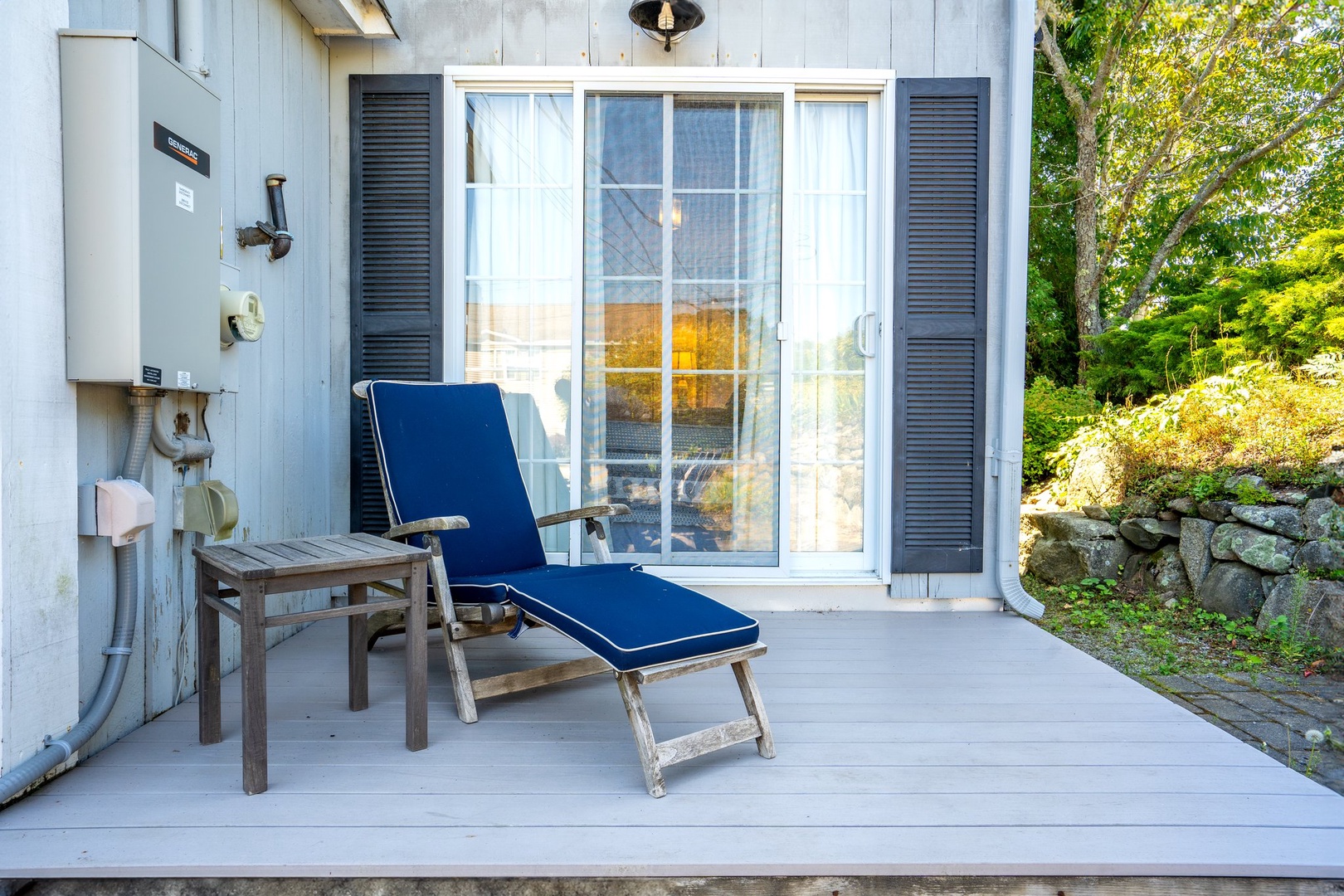 Relax in style with cozy outdoor lounge chairs all around the patio