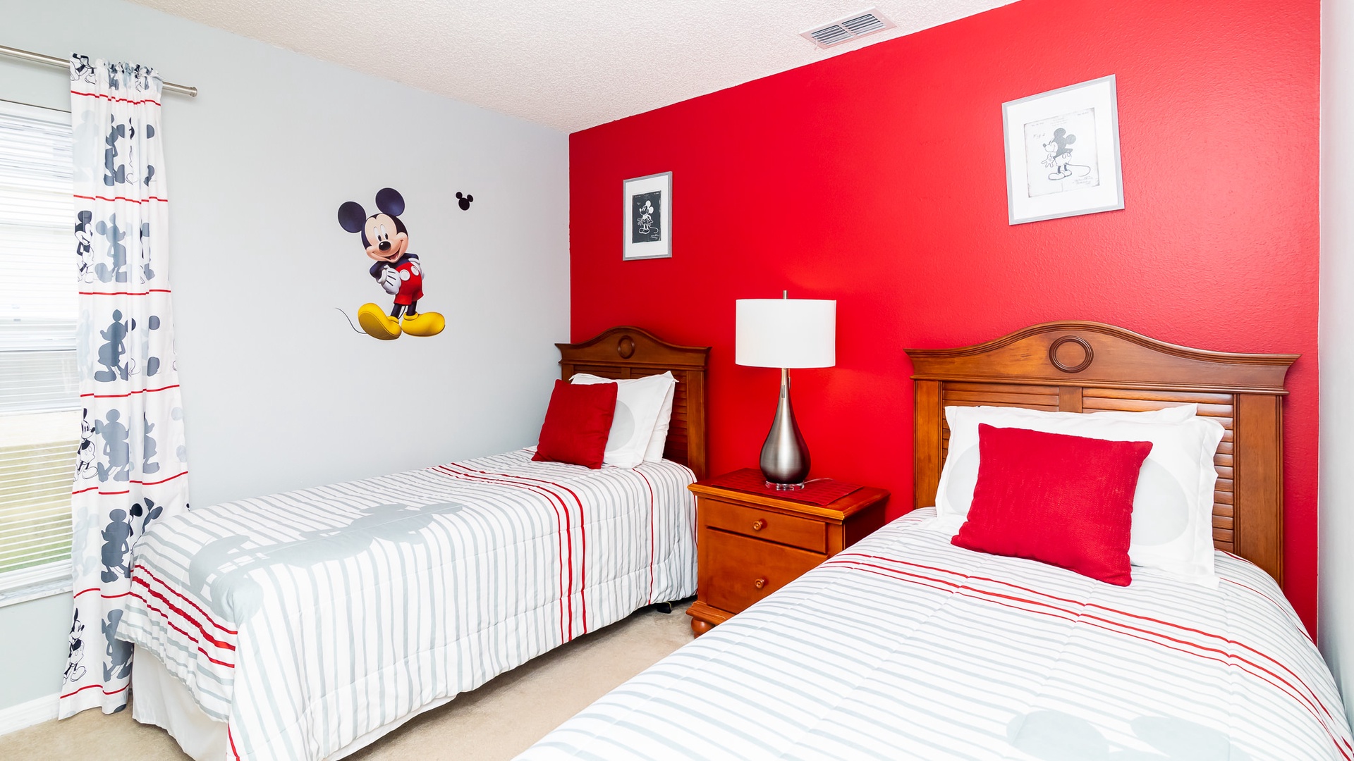 Bedroom #2 is Mickey Mouse themed