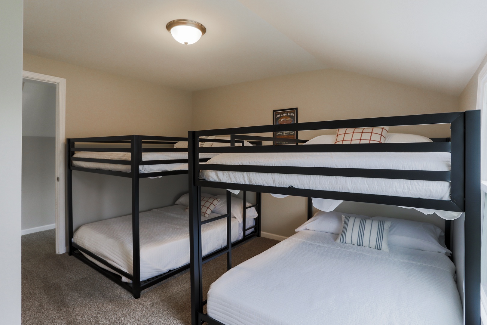 Guests will enjoy 2 full-over-full bunkbeds in the 2nd floor bunk room