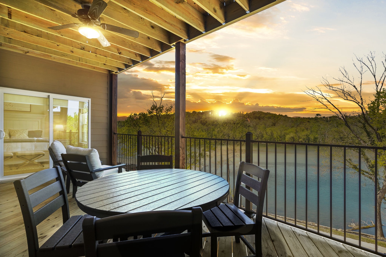 Enjoy the sunset in your very own Lakeview Oasis