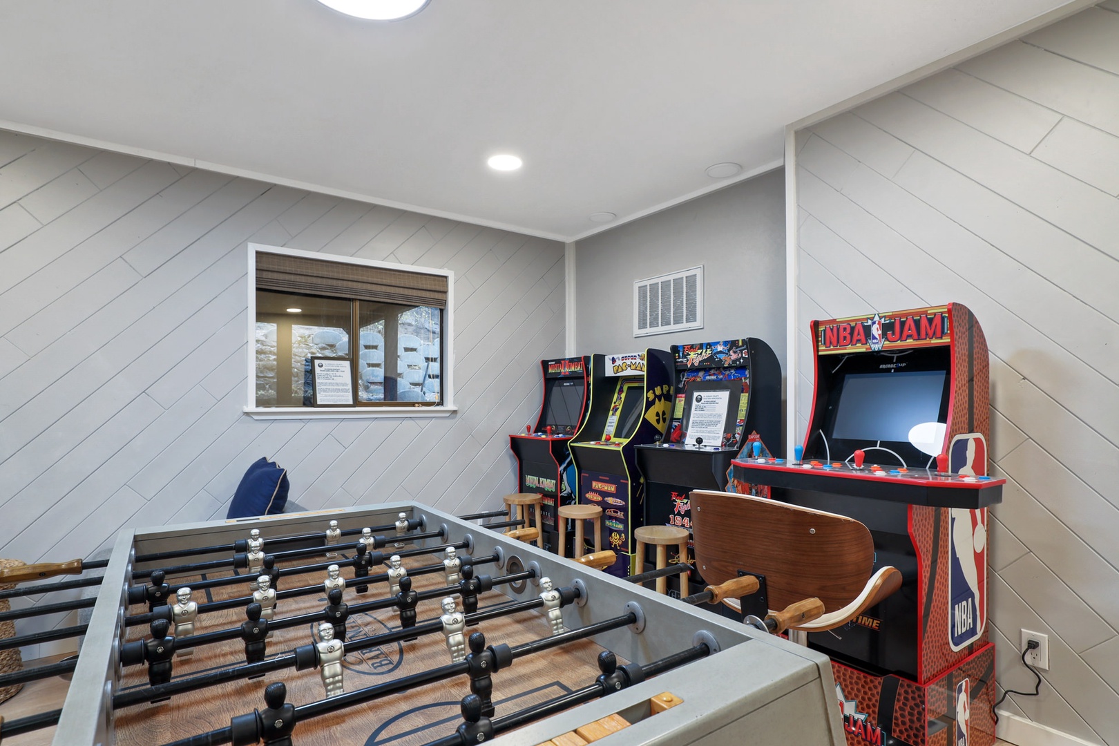 Game area in the open concept