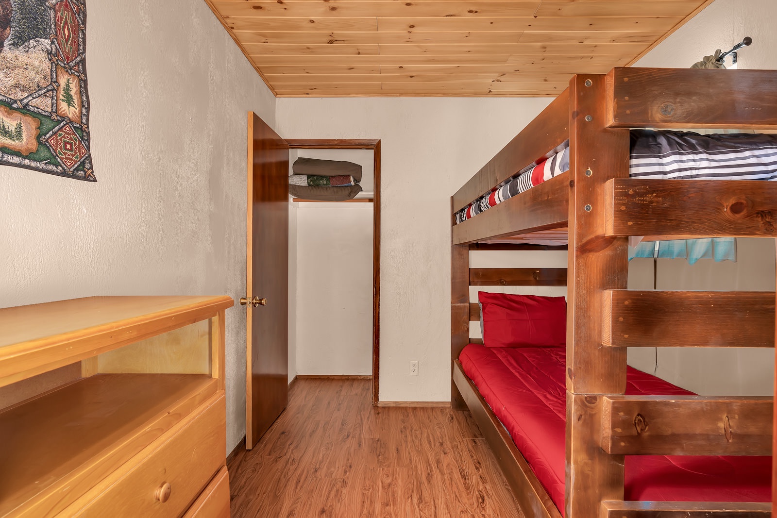 Bedroom #3, with 2 twin-over-twin bunk beds