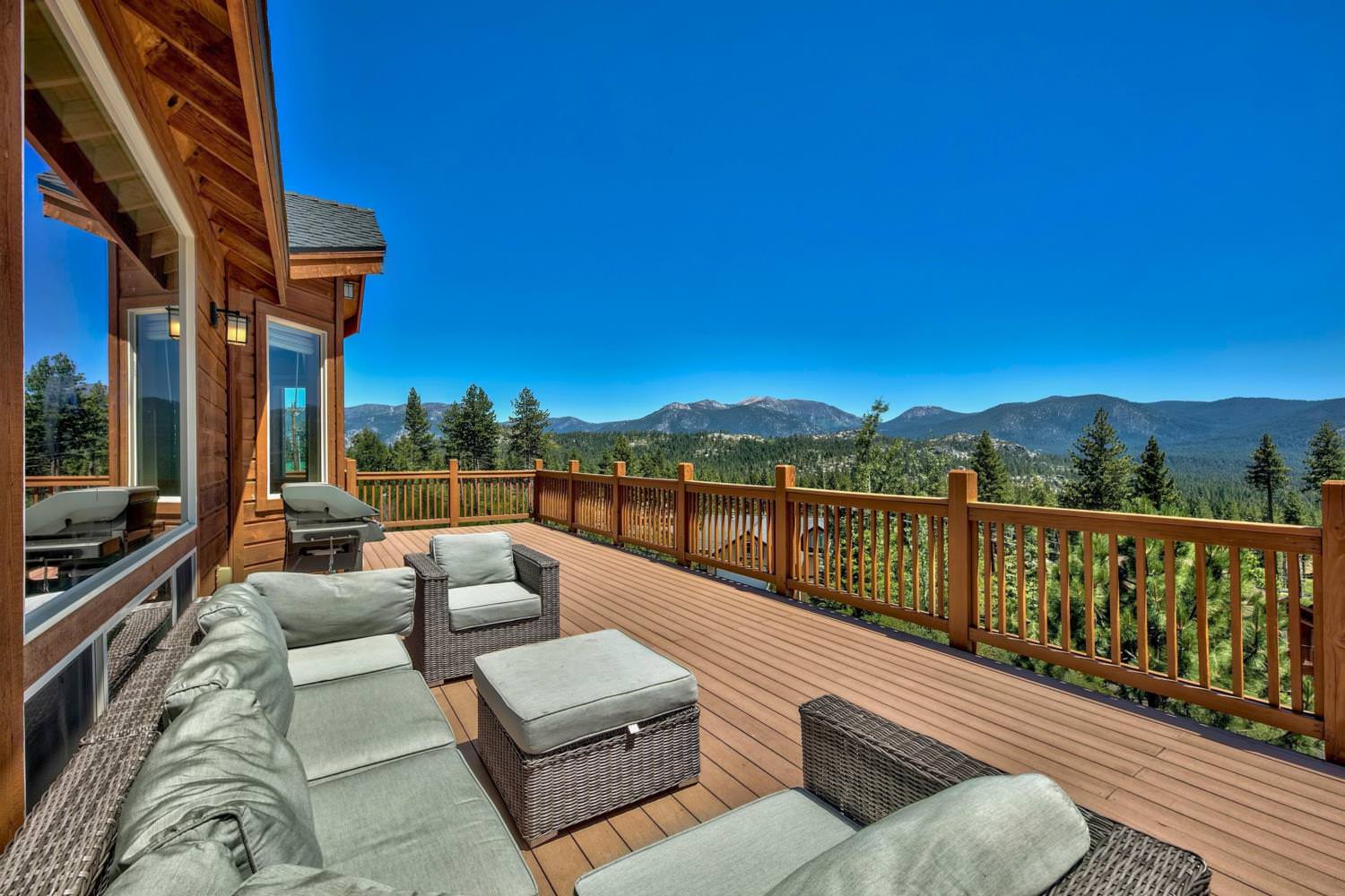 Deck in Summer in daylight