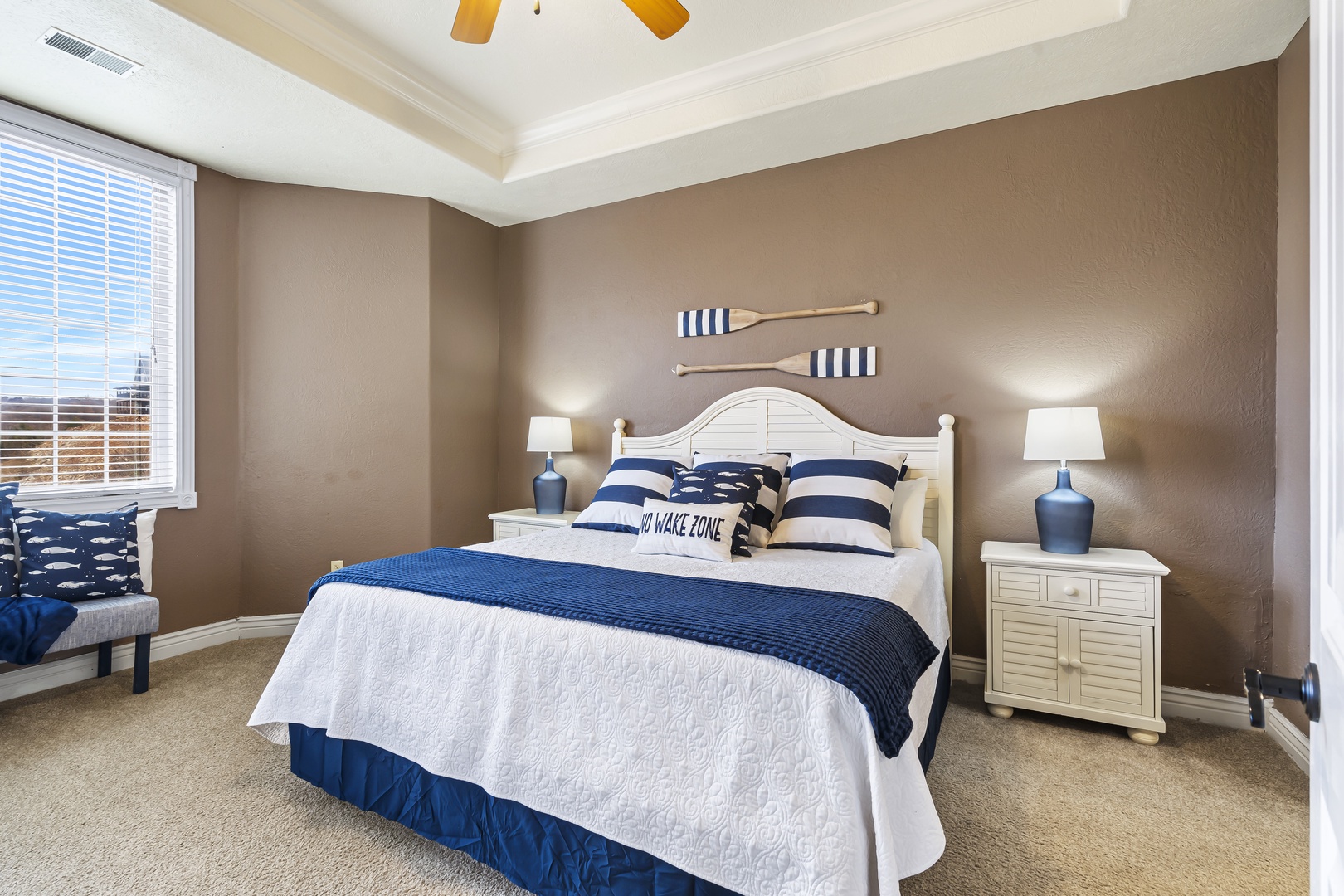 Bedroom 2 with King bed, Smart TV, and en-suite