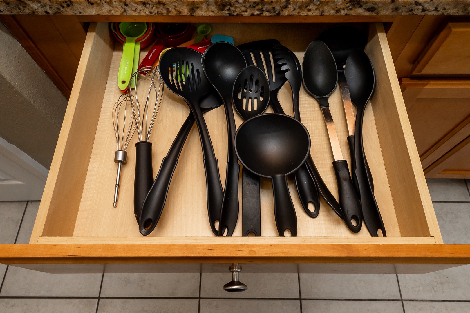 No need to pack the dishes & cookware for your visit!