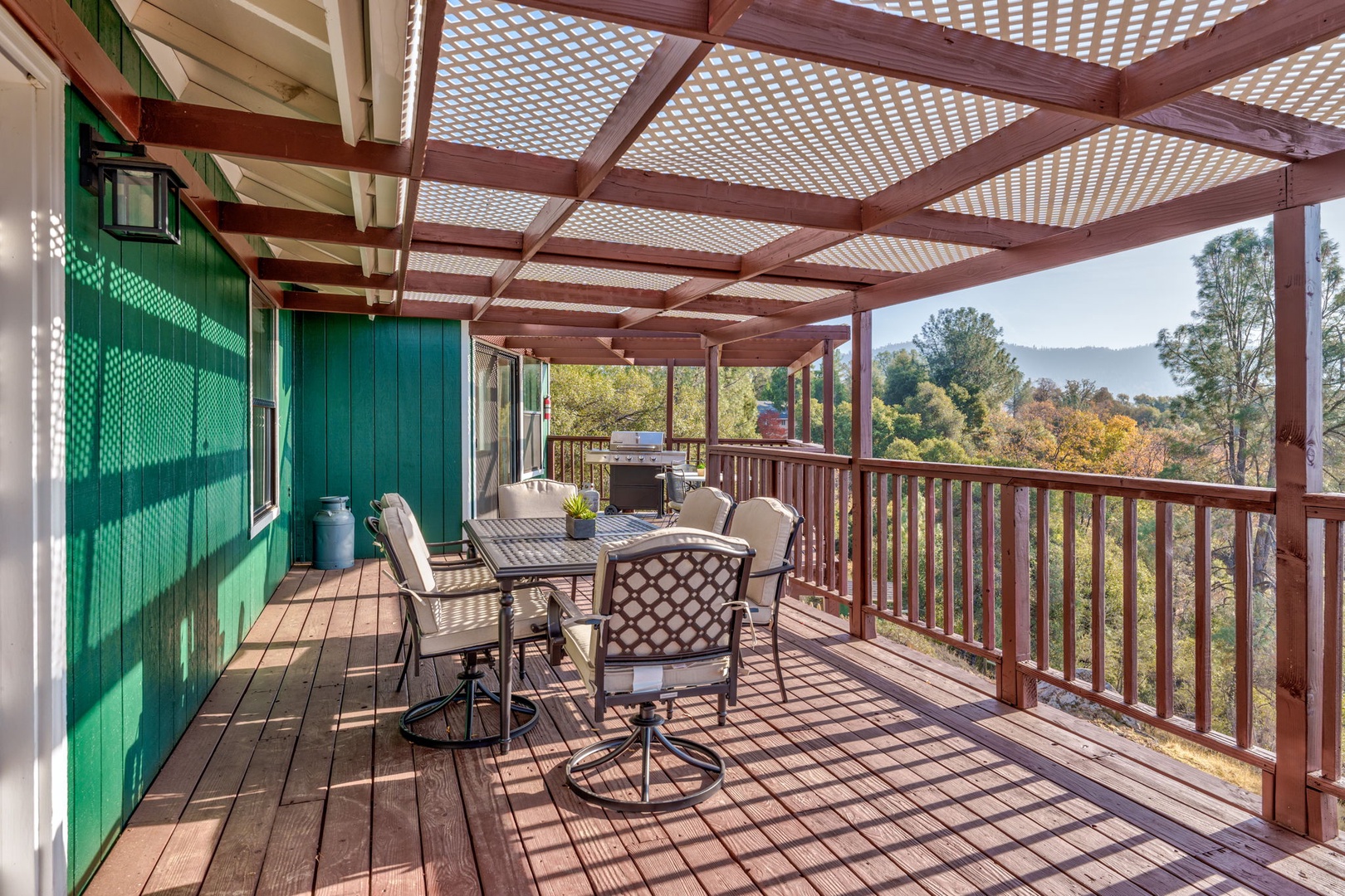 Outdoor grilling and dining will be a breeze on the Back Deck