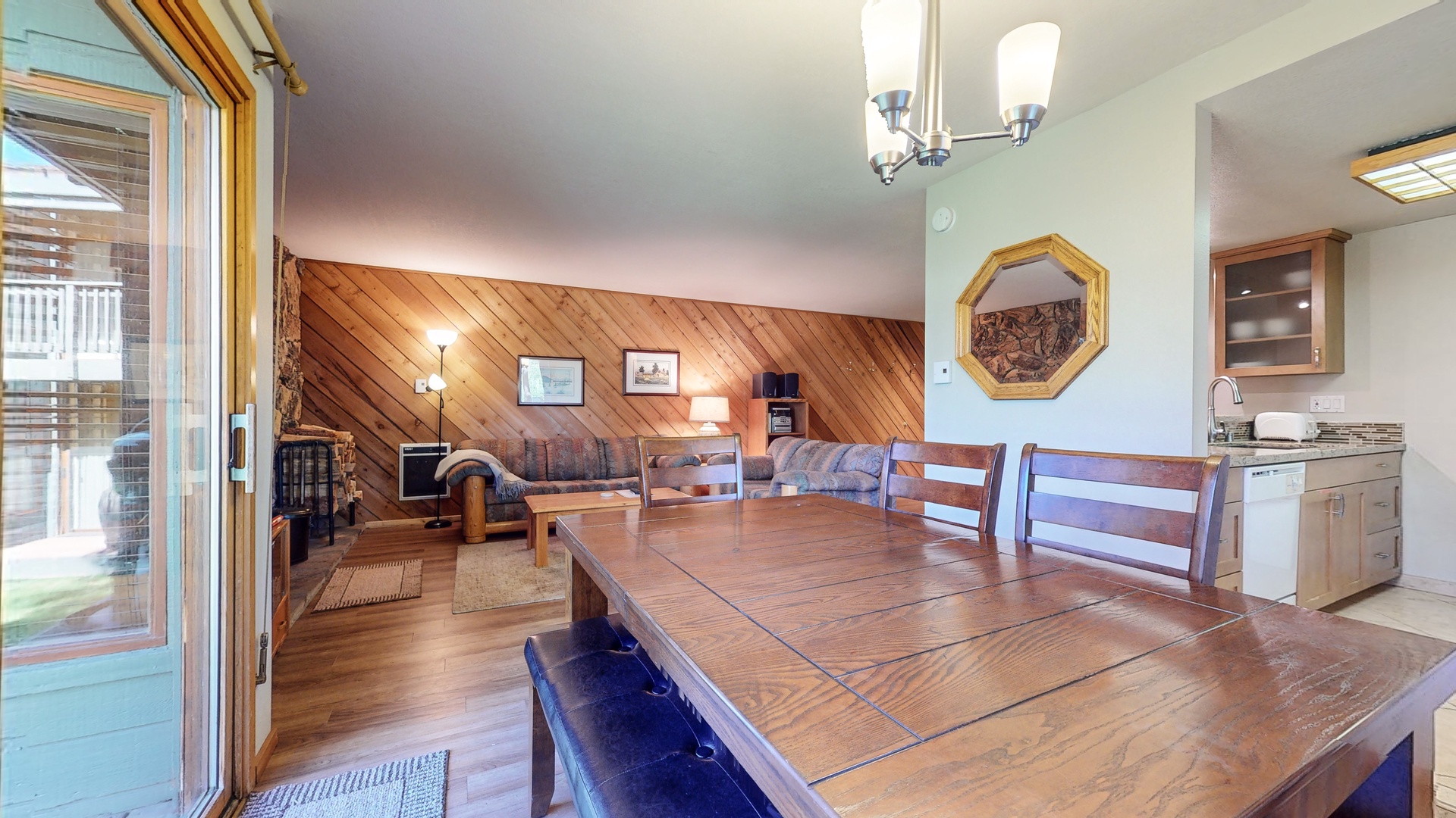 Dining table with seating for 4