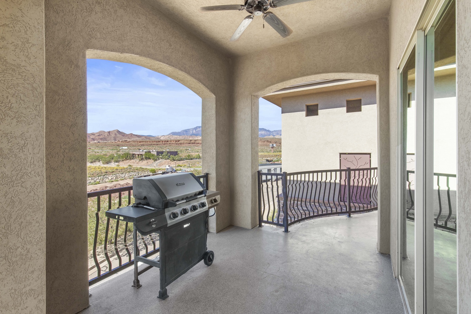 Relax on the balcony with gorgeous desert views while you grill up a feast!
