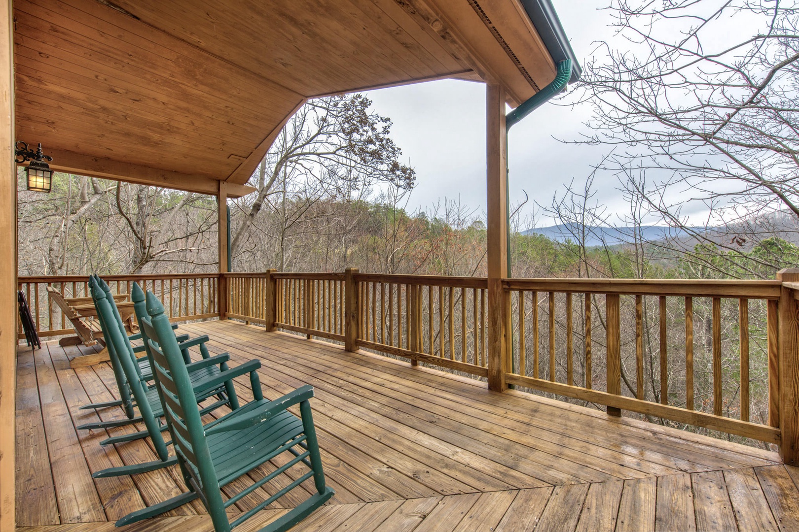 Relaxing rocking chairs in the balcony