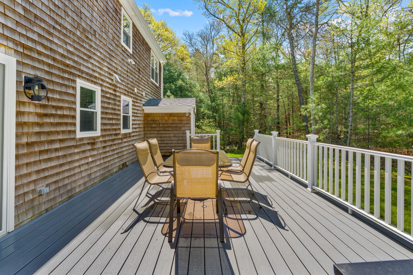 Lounge the day away or dine alfresco on the sunny back deck!