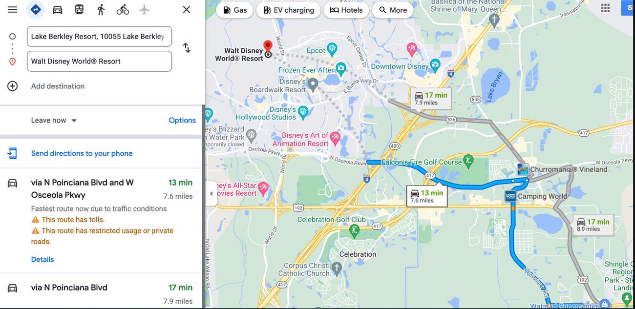 Lake Berkley Resort - a short drive to Disney World with no highway traffic to battle! Make your trip memorable!
