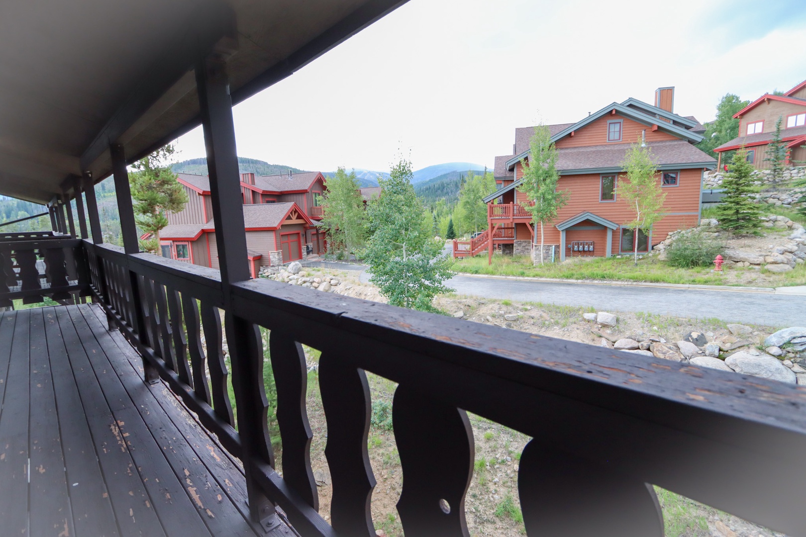 Take in the gorgeous views & fresh air on the private balcony
