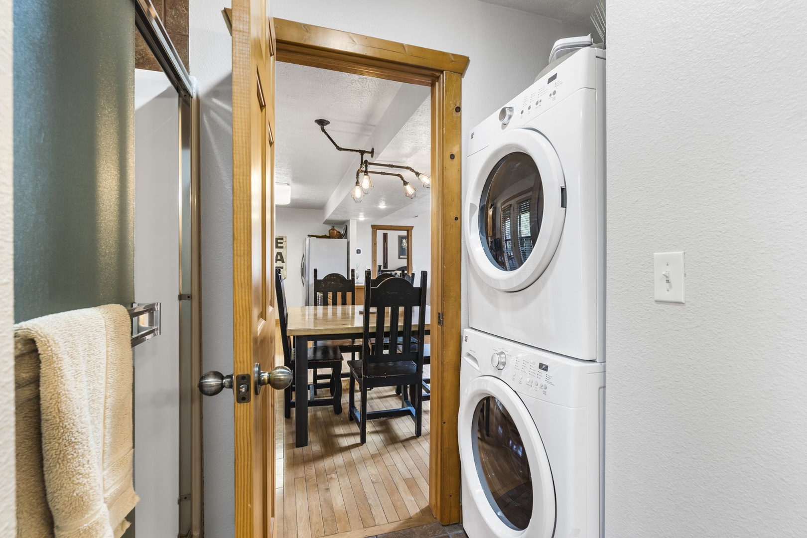 Private Laundry is available for your stay, located in the First Floor Full Bathroom