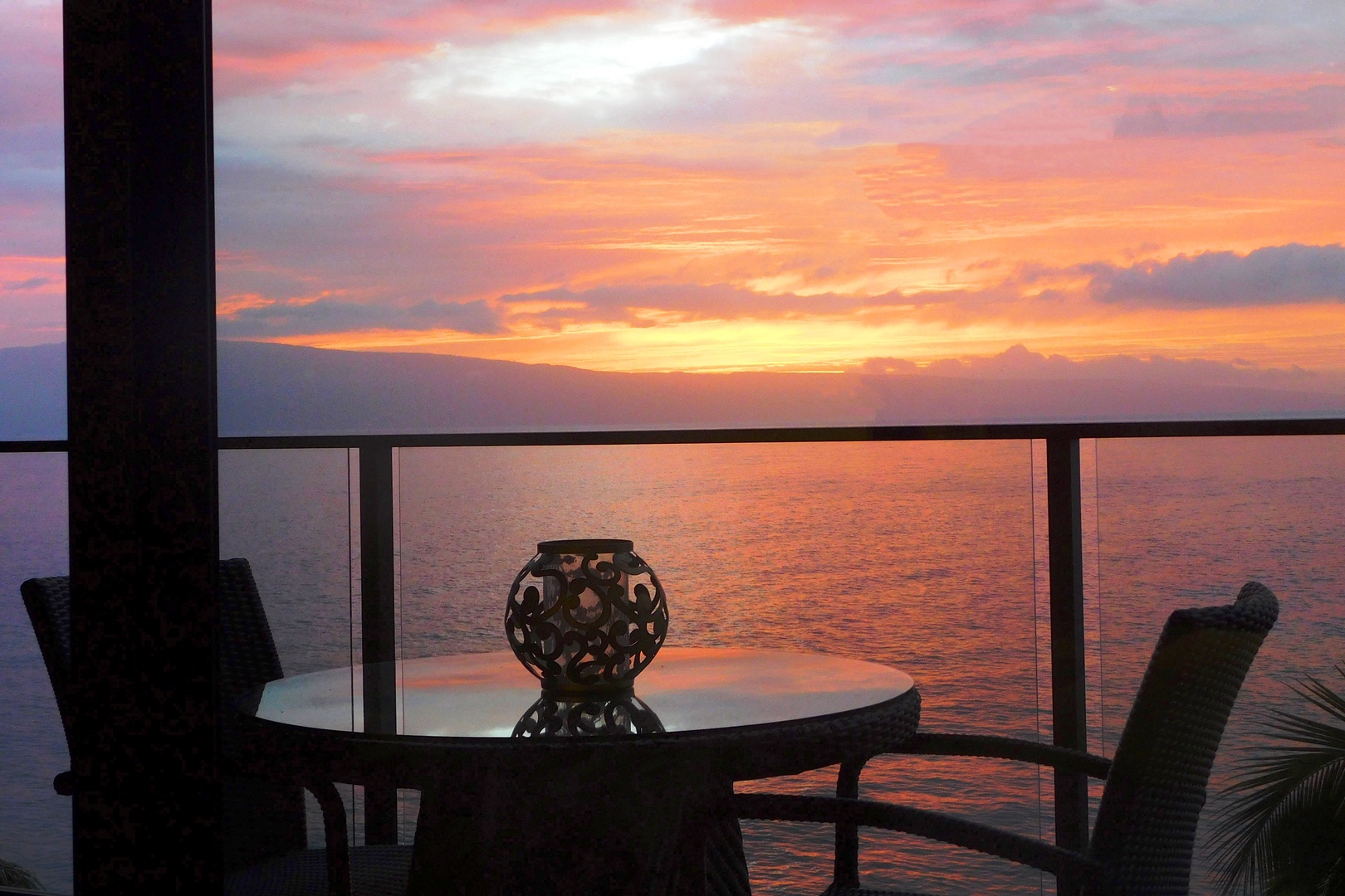 Bask in stunning sunsets from the lanai