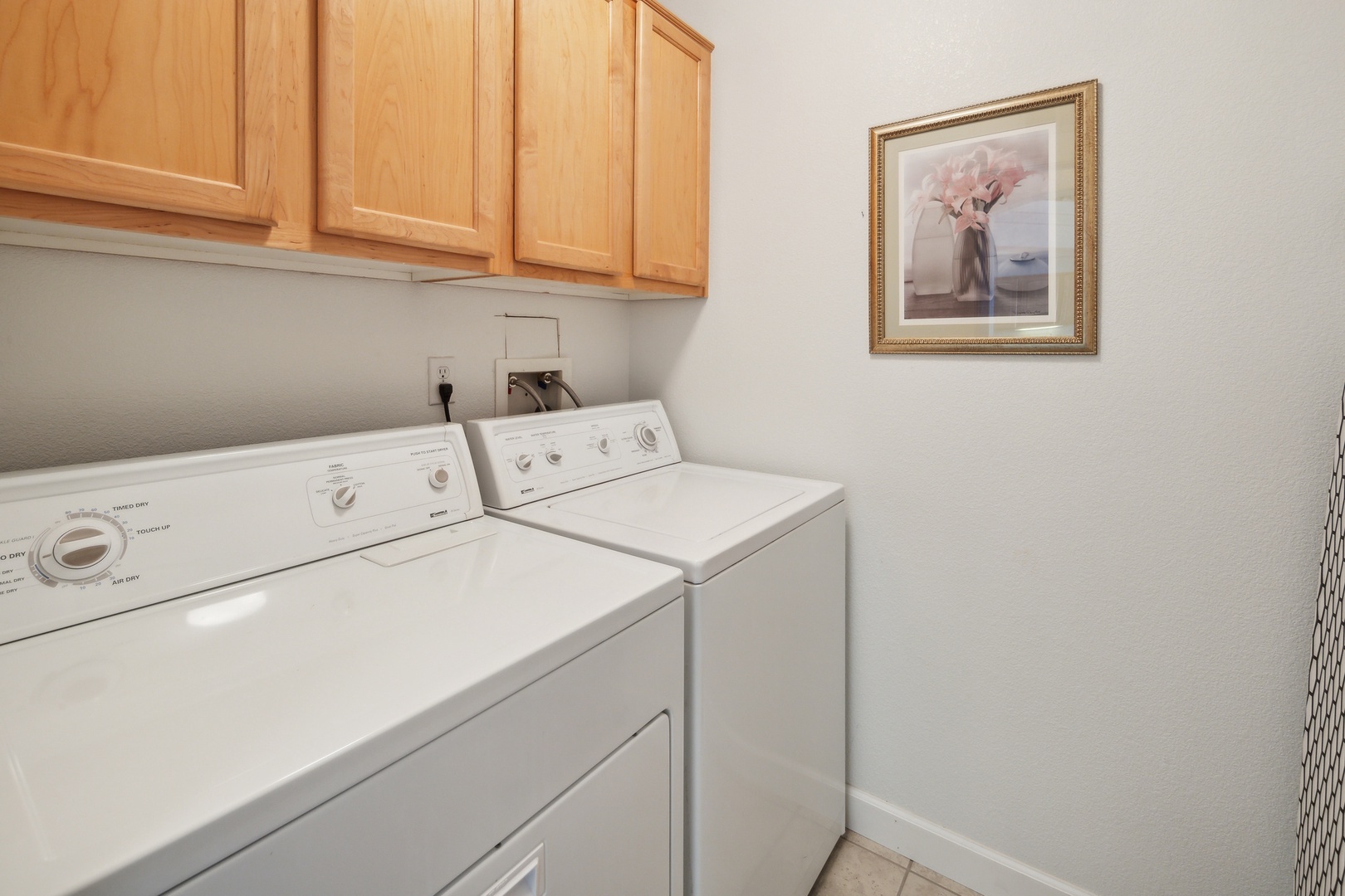 Private laundry is available for your stay!