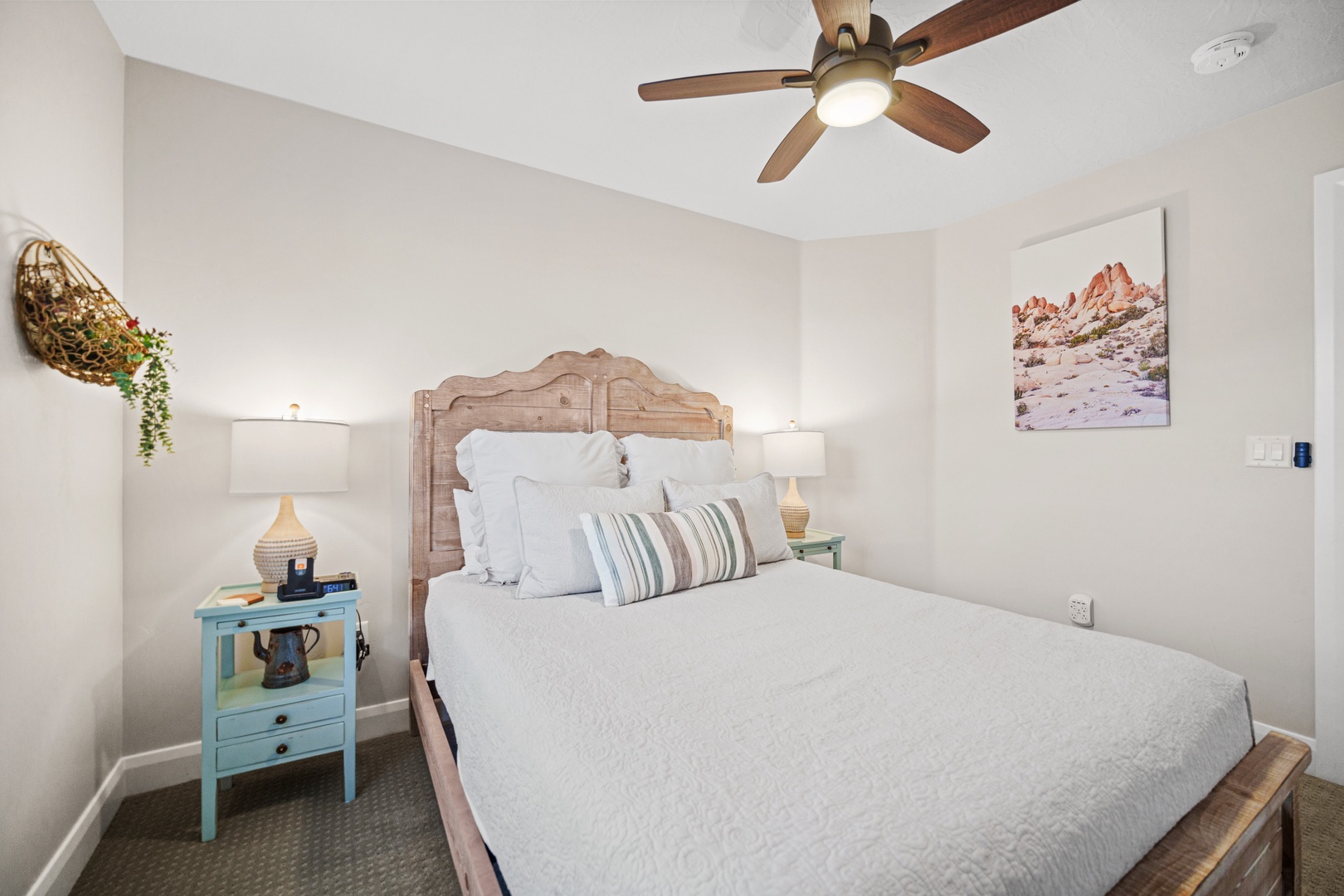 Bedroom 3 with queen bed, and Smart TV