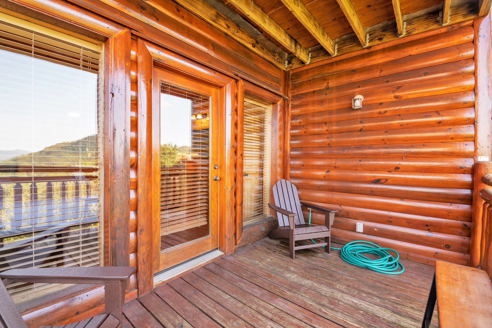 The balcony off the 4th bedroom is yet another stunning relaxation spot