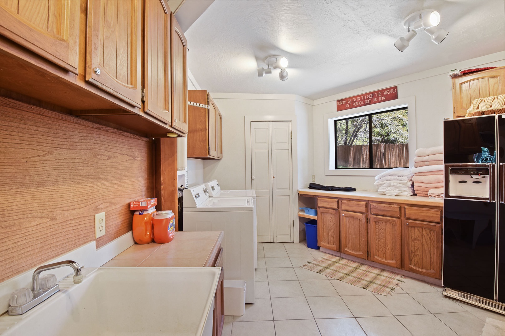Laundry room within the home