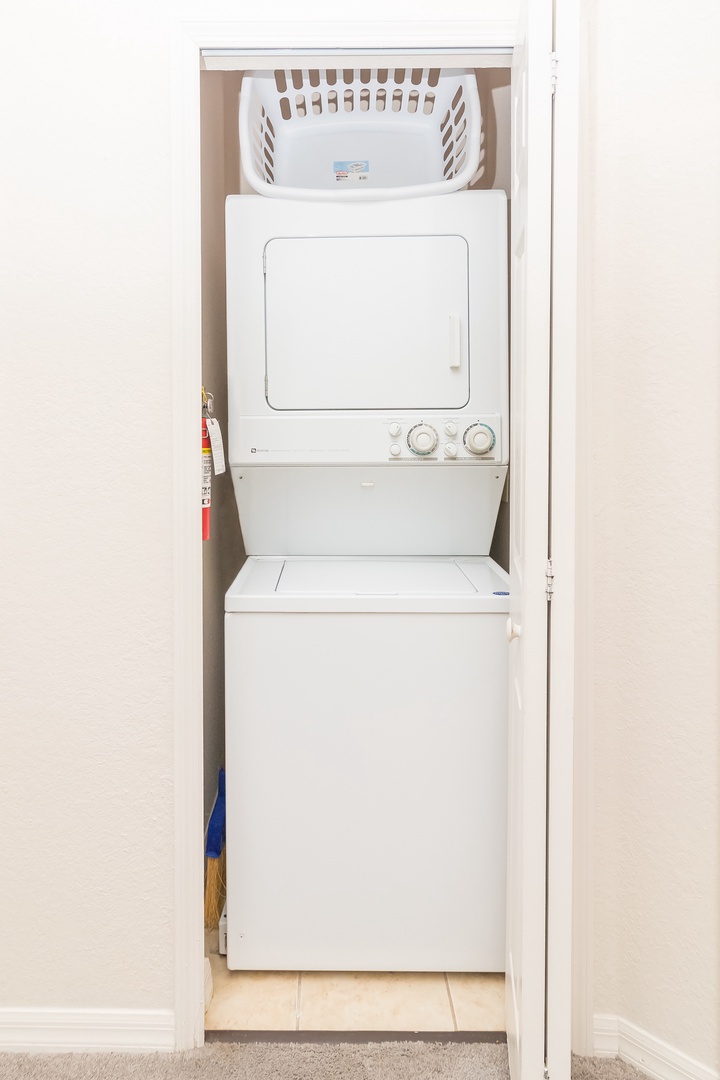 Laundry right in your unit