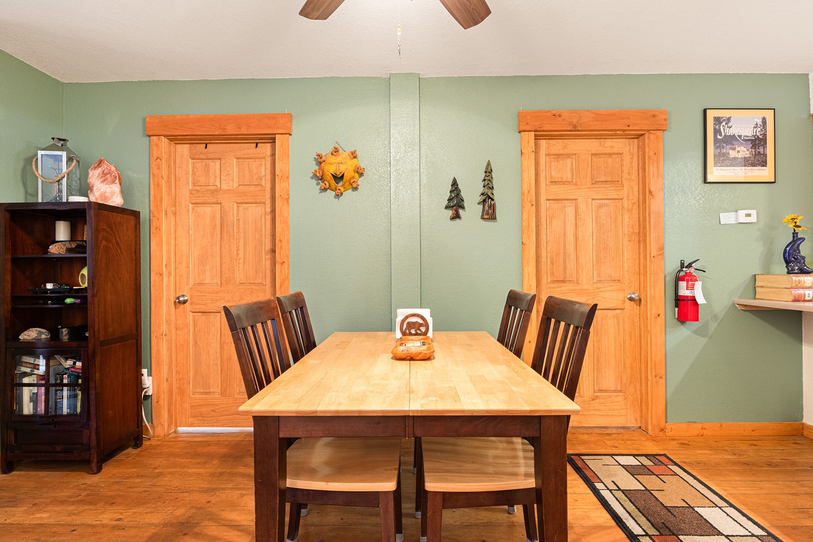 Gather for meals together at the dining table, with space for up to 6