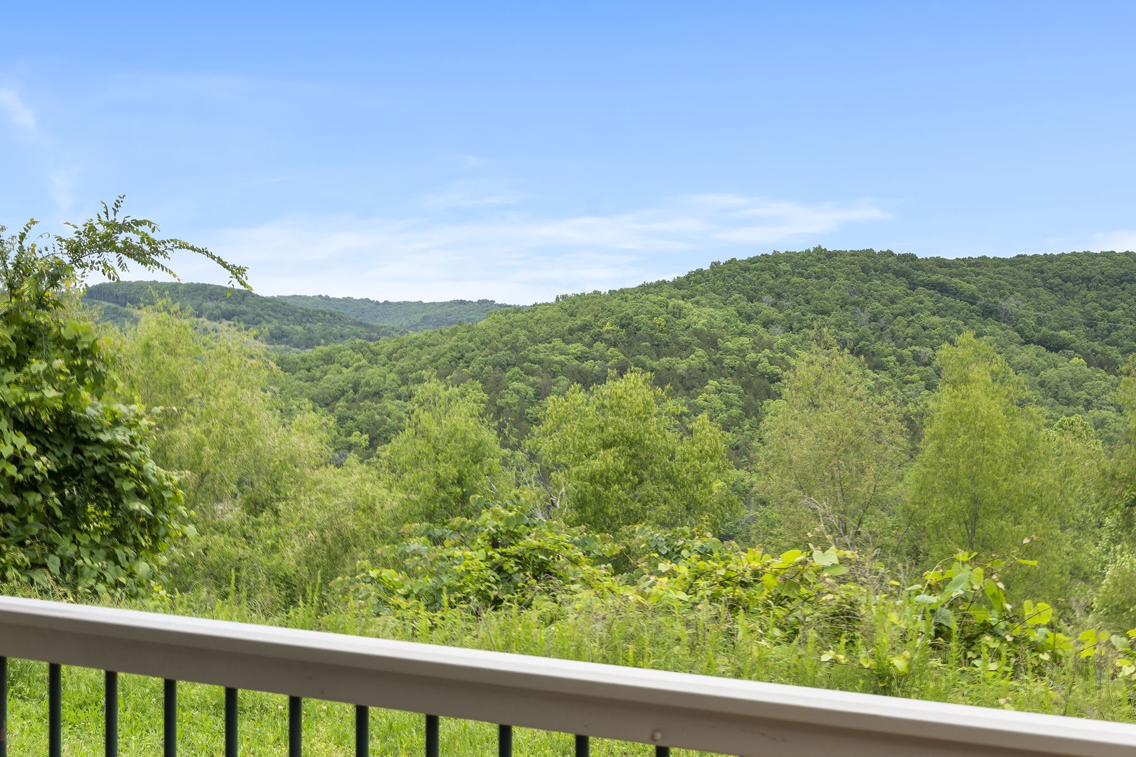 The back patio is the perfect spot to relax & enjoy meals with a great view