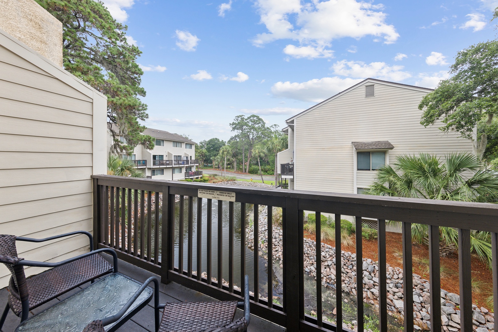 Soak up the sun on the private balcony