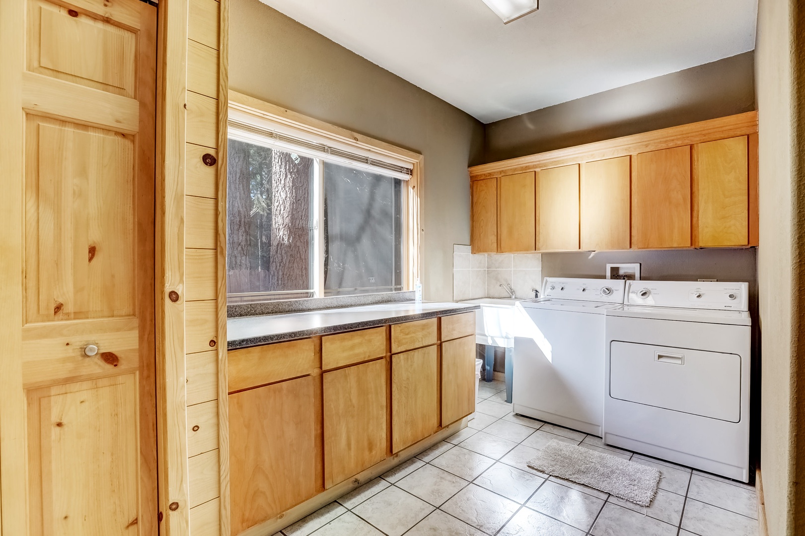 Laundry room with washer and dryer