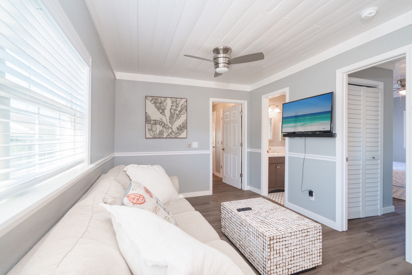 Living Room with Full Size Sofa Bed