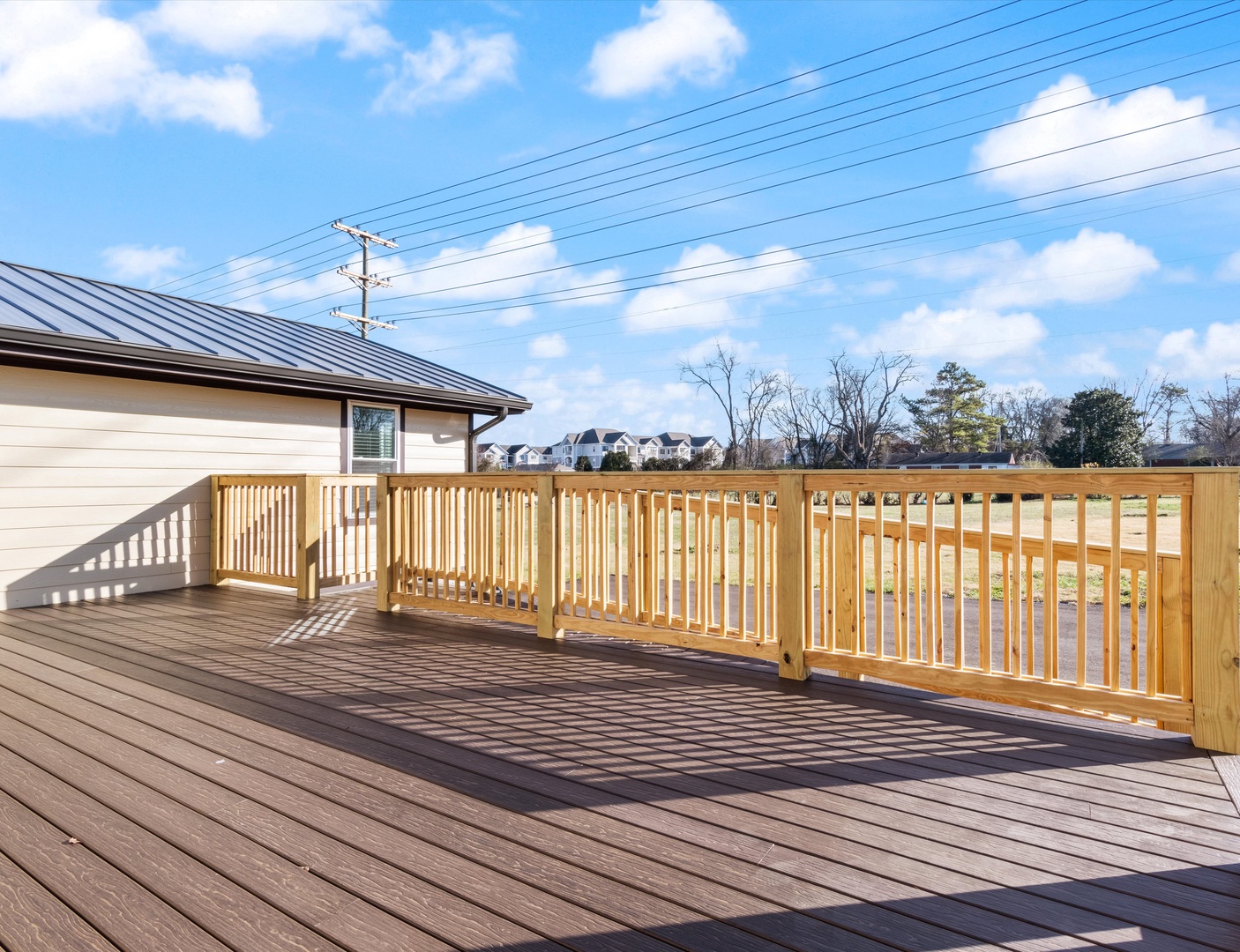 Gather in style on the expansive rear porch