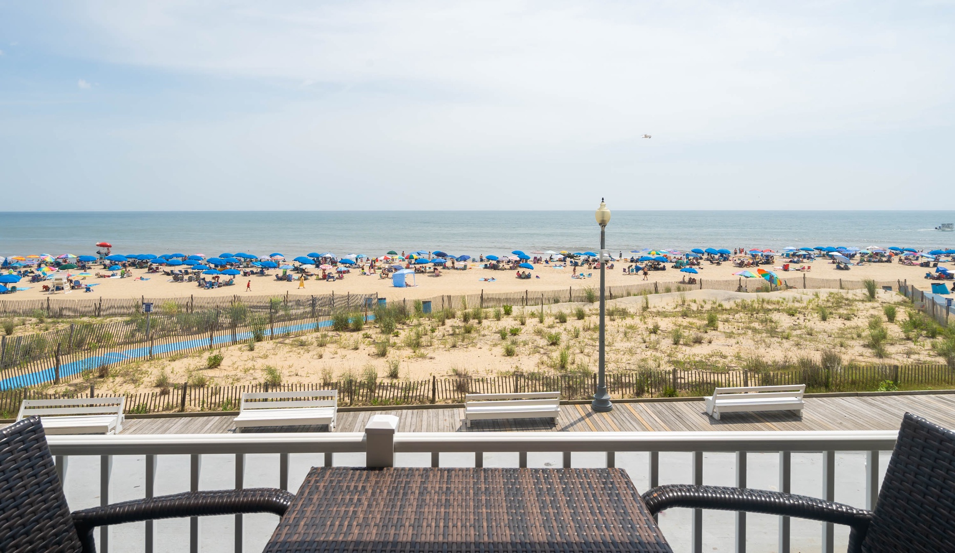 Beach view from balcony