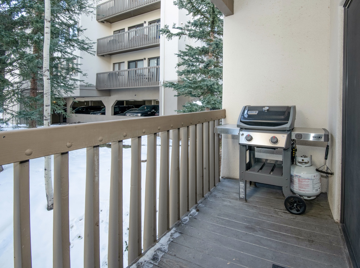 Immerse yourself in the crisp mountain air on the scenic balcony