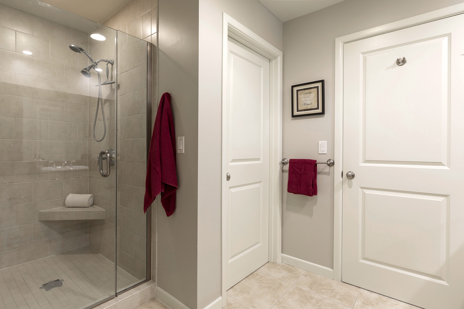 Bathroom 1 shared and en-suite with walk-in shower (1st floor)
