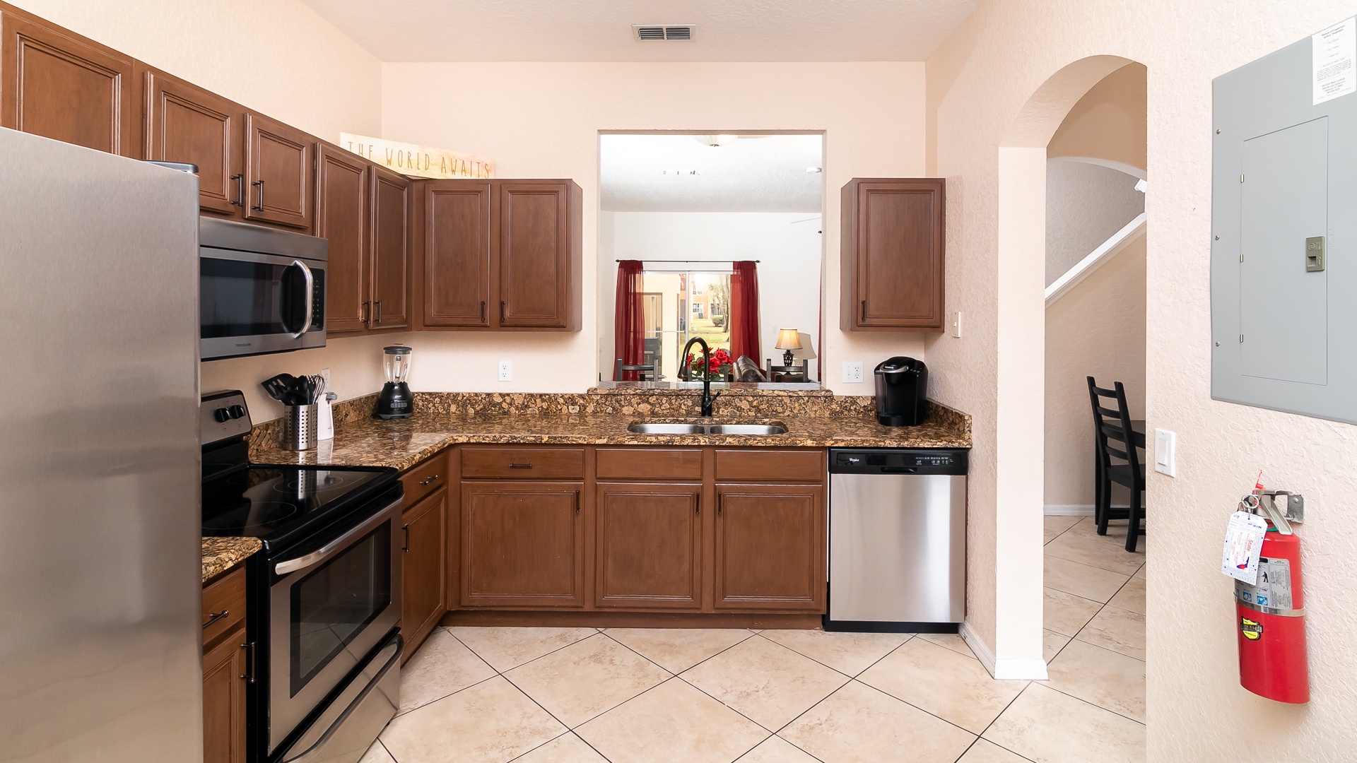 Plenty of counter space to prepare your meal