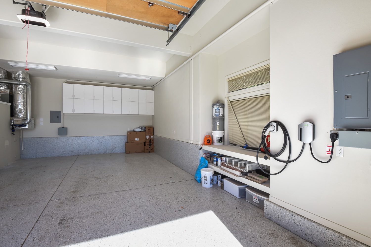 Garage with EV charger
