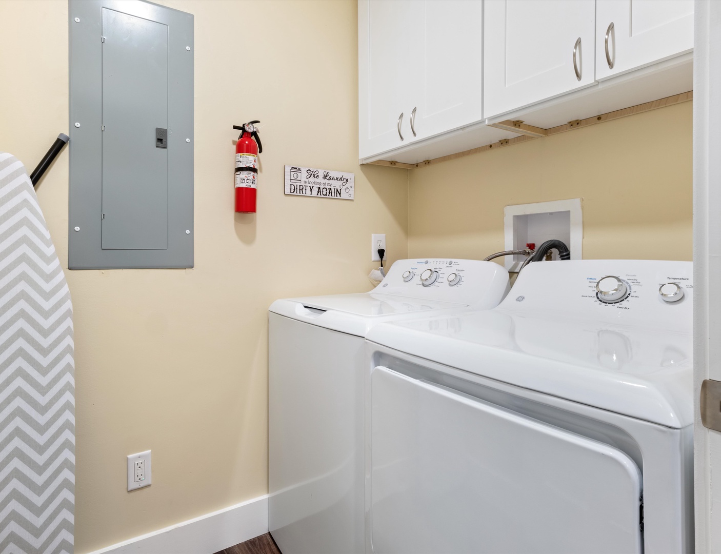 Second laundry room at the back of house