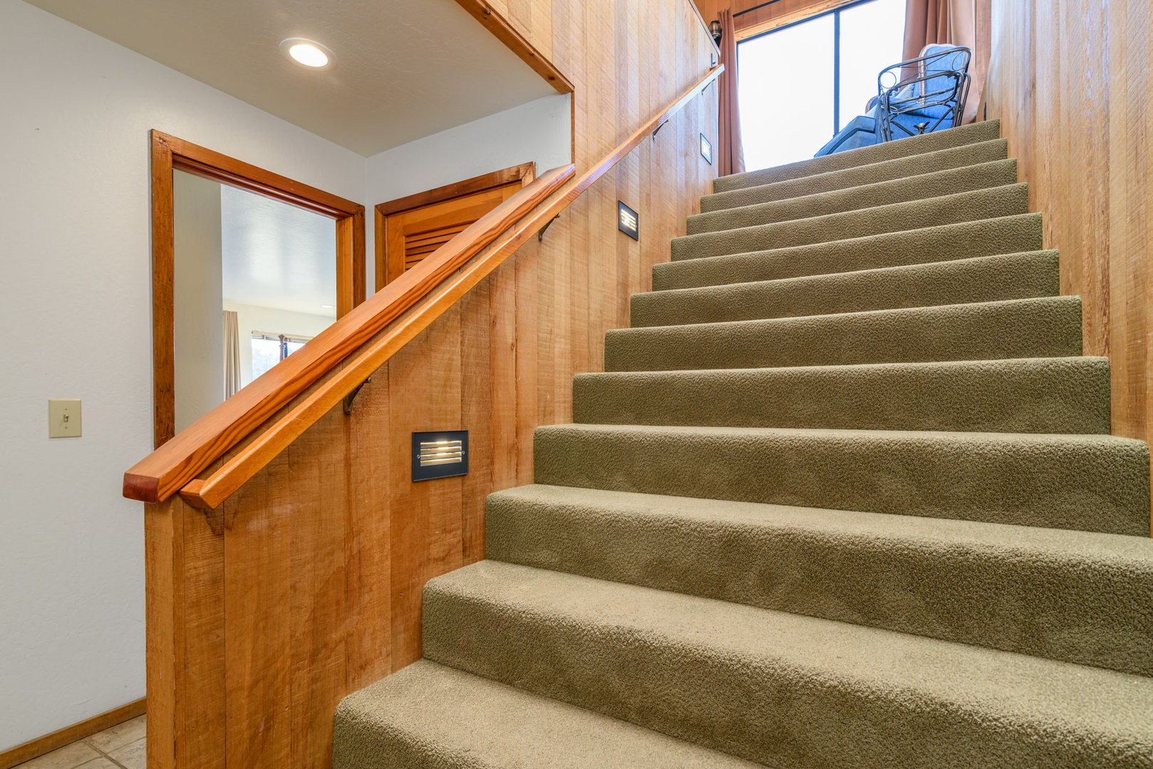 Staircase leading to the second floor