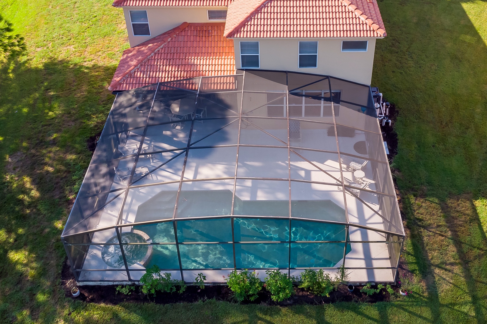 Aerial view of your private lanai