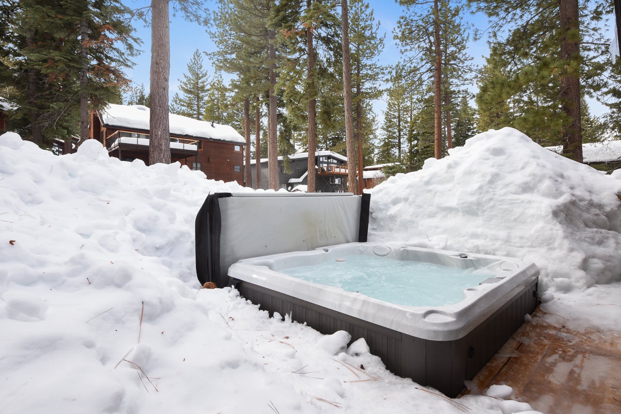 Take a dip in the hot tub!