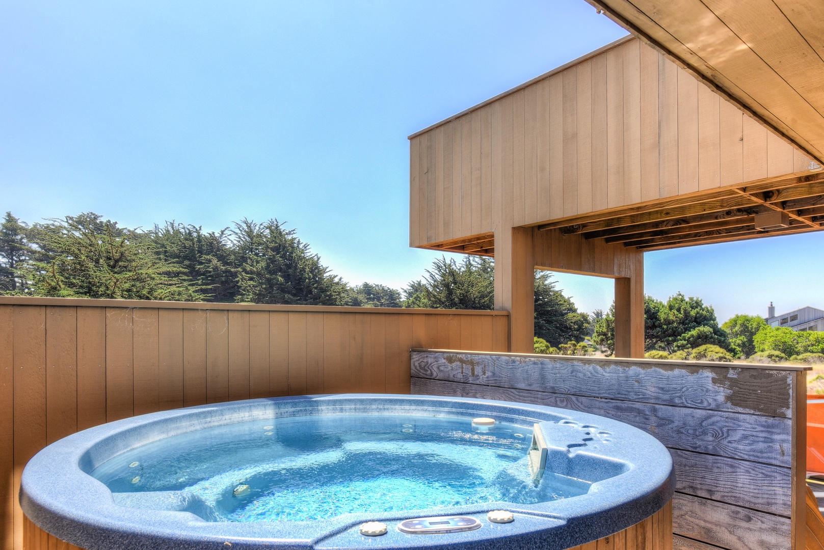 Private hot tub for you and your guests to enjoy