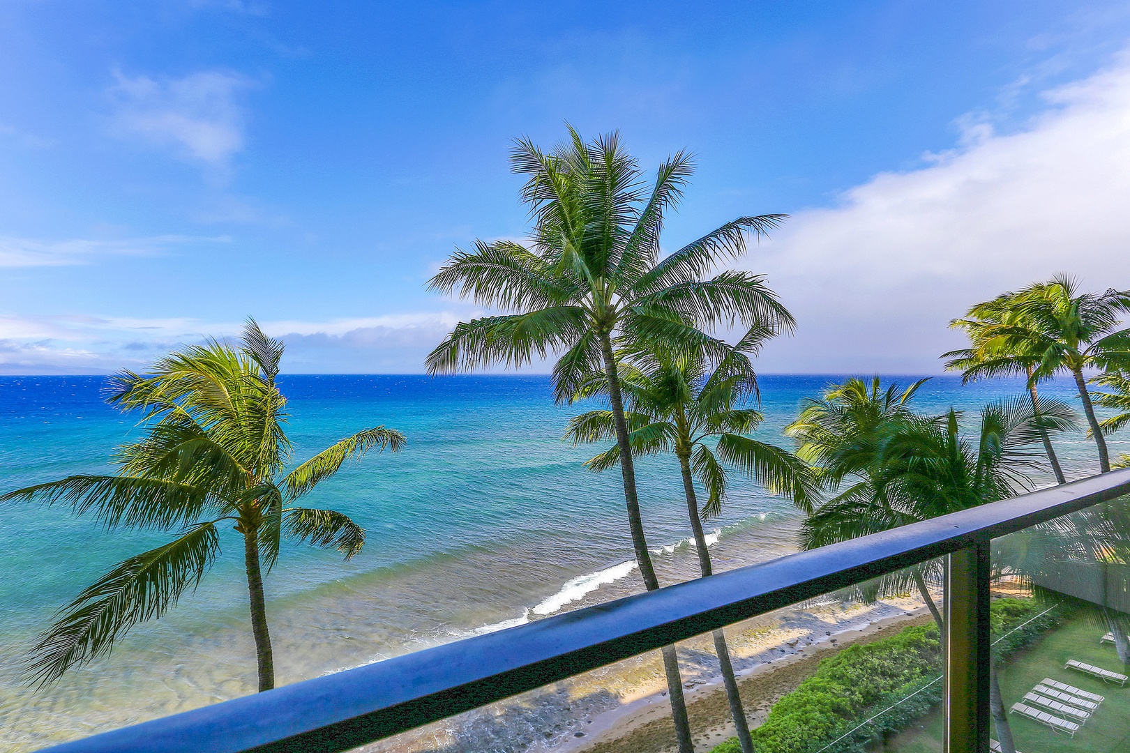 Enjoy the ocean breeze on the lanai that offers a breathtaking ocean view