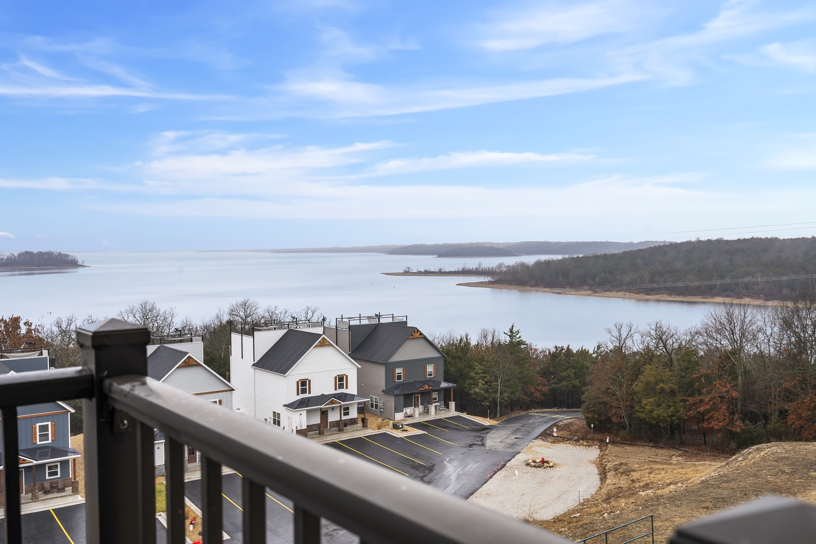 Step out onto the balcony & soak in the stunning lake views