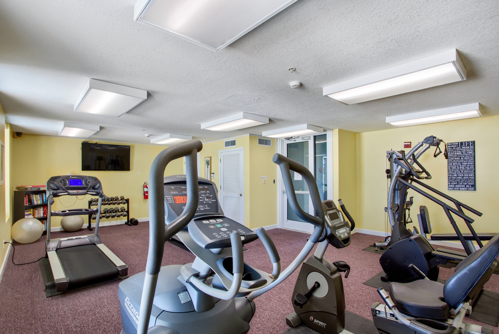 A well-equipped Fitness Room is available for your stay