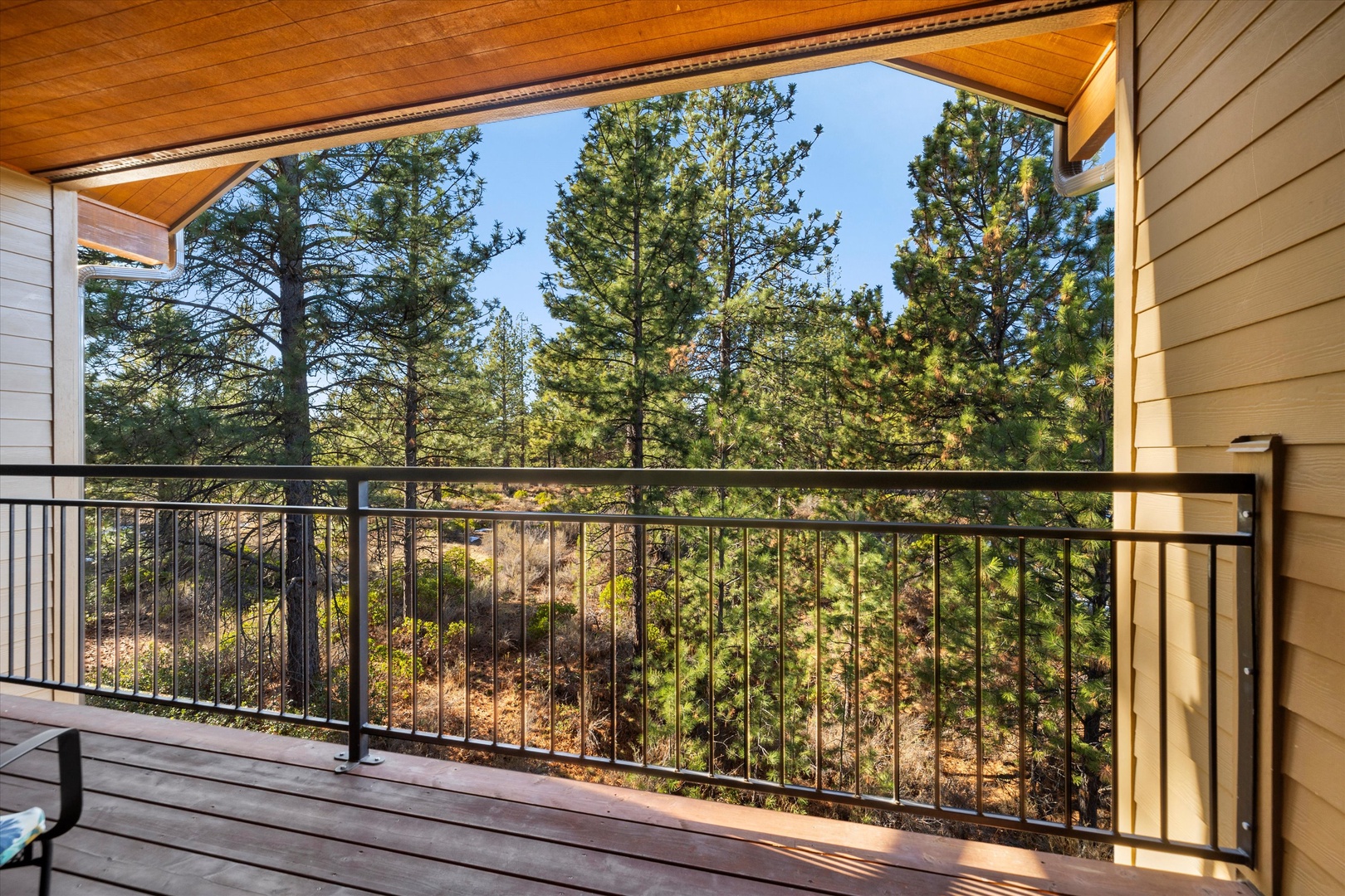 Step out onto the balcony and take in the fresh air with gorgeous views