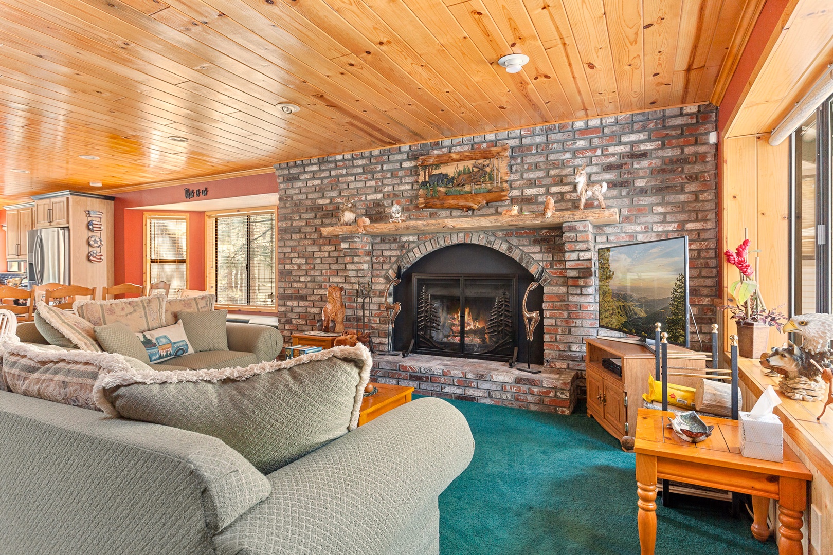 Ample seating for family and friends