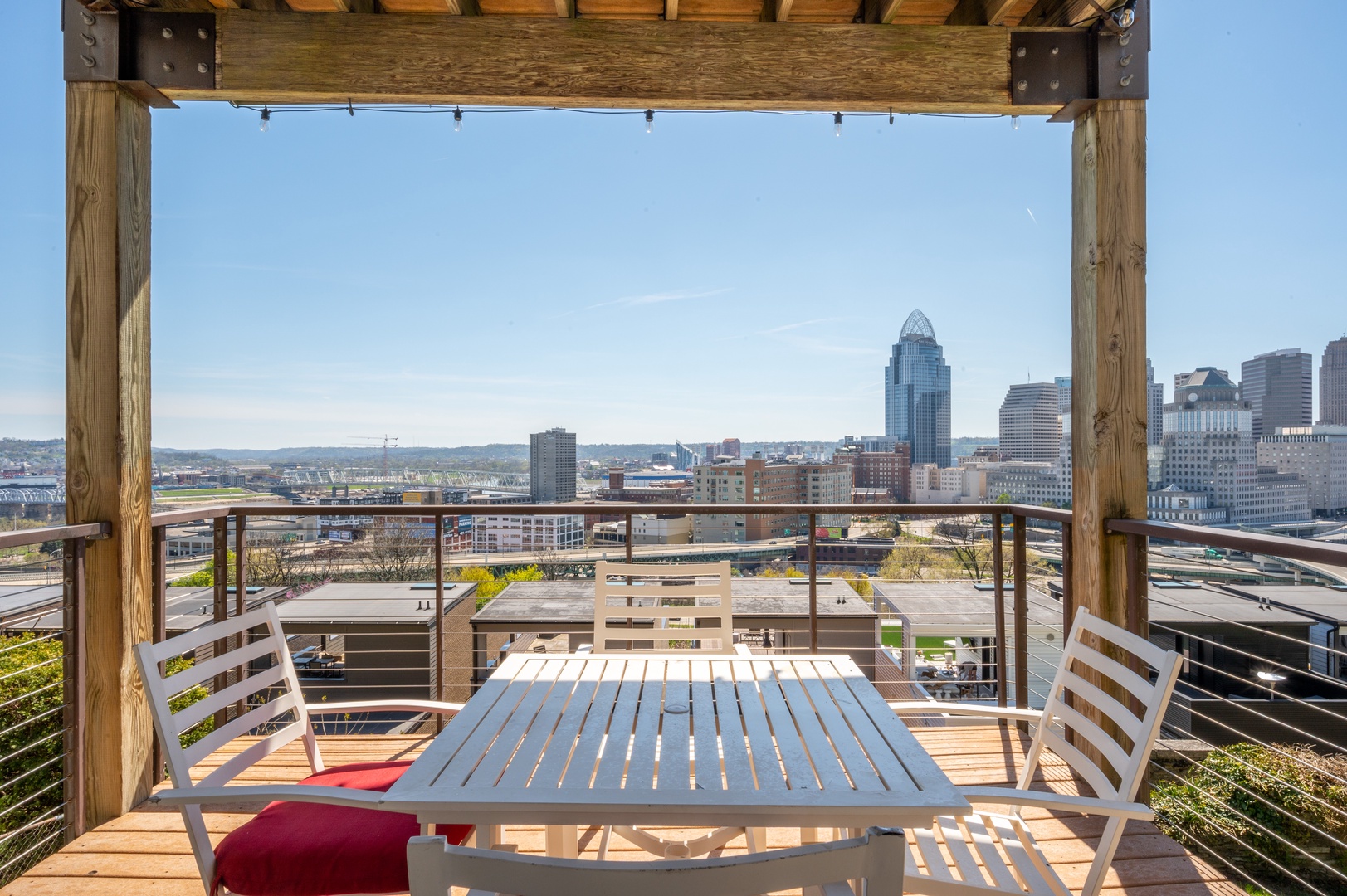 Incredible views will delight during your stay at Cincy Cozy Corner!